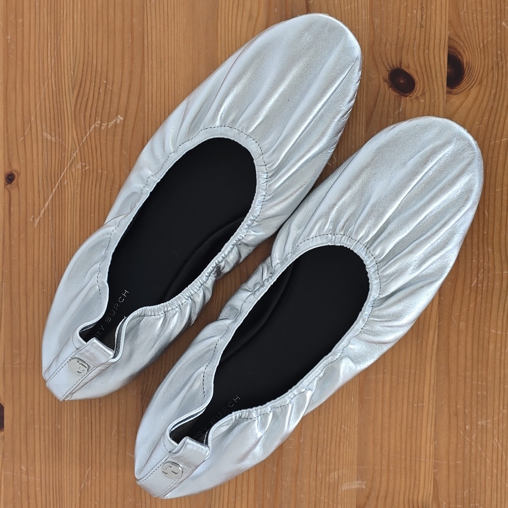 Tory Burch Eddie Ballet Flats Size 10 - Picture 3 of 12